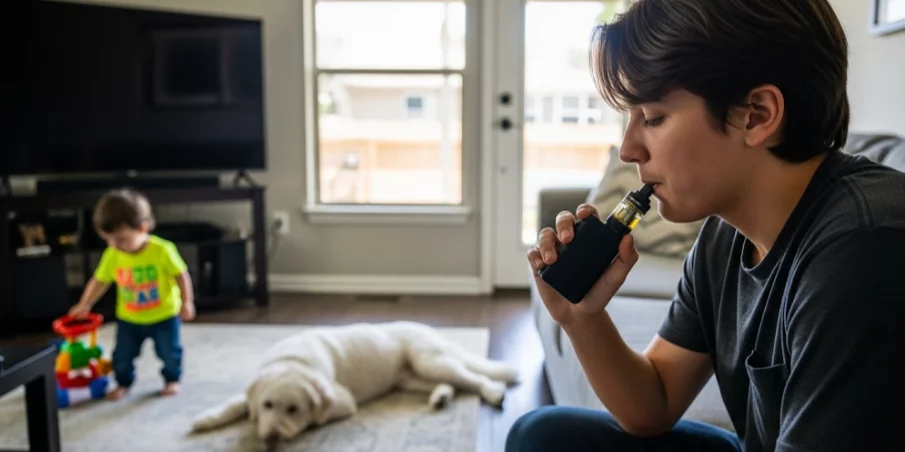 Dangers of Vaping Indoors for Pets